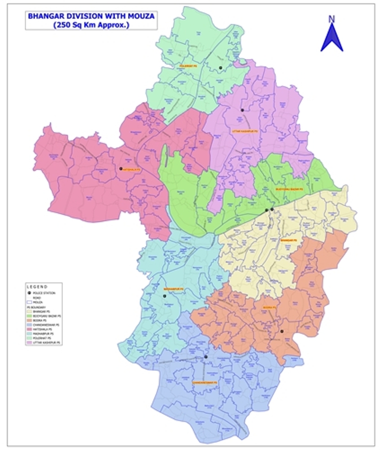 kolkata police area map